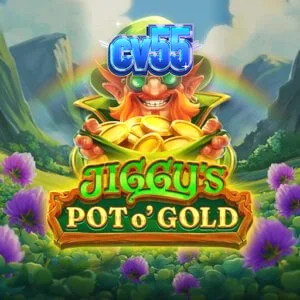หน้าจอเกมสล็อต Jiggy’s Pot O’Gold พร้อมธีมไอริชและหม้อทองคำ